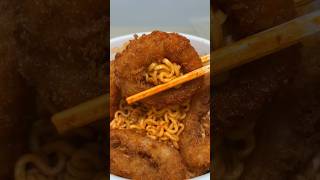 buldak ramen with fried calamari asmr koreanfood [upl. by Nacul873]