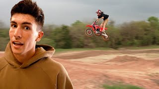 I CANT BELIEVE HE JUMPED THAT ON A PIT BIKE [upl. by Savinirs]