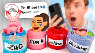 I DMd Celebrities Their Own Custom Slimes AGAIN [upl. by Arria5]