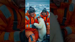 🐻‍❄️ Tiny Polar Bears Heartwarming Rescue 😍 polarbearrescue wildlifeconservation arcticanimals [upl. by Grobe718]