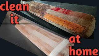 How to clean a cricket bat at homeCRICKET MANIA [upl. by Bristow]