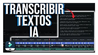 Transcribir texto con IA en Filmora  Cómo subtitular automáticamente un video✅ [upl. by Sibilla603]