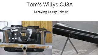 Epoxy Primer On Toms Willys CJ3A [upl. by Audres]