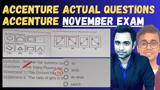 Accenture Actual Exam Questions  Accenture November Month Exam [upl. by Ridgley]