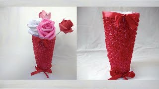 How to make Bubble Wrap Flower Vase  Bubble Wrap Home Decoration Ideas  Bubble Wrap  Flower Vase [upl. by Grimbald]