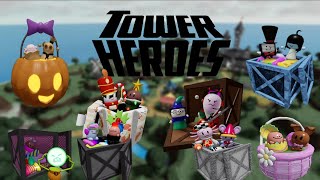 Tower Heroes All tower skins from crates [upl. by Otina]