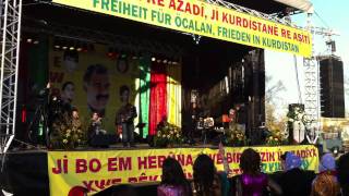 Newroz 2011 Düsseldorf  Aynur Dogan  Dar Hejiroke [upl. by Eisdnyl]