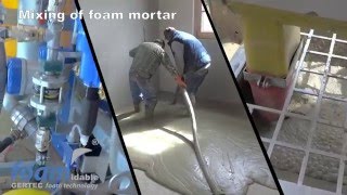 GERTEC foam mortar subfloor levelling foamed concrete mixer SBMA14 [upl. by Lucretia134]