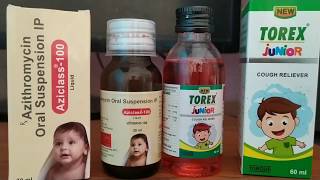 Torex Junior syrup and Aziclass Syrup Ke Fayde in Hindi।। Best Cough syrup in India।। [upl. by Darcee237]