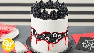 How to Make a Fault Line Halloween Cake  Wilton [upl. by Notrom]