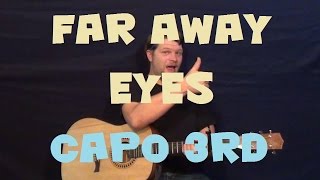 Far Away Eyes The Rolling Stones Easy Strum Guitar Lesson Capo 3rd How to Play Tutorial [upl. by Brana]