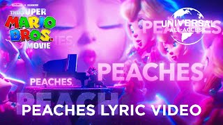 Bowsers Peaches Lyric Video Jack Black  The Super Mario Bros Movie  Movie Clip [upl. by Oznohpla]