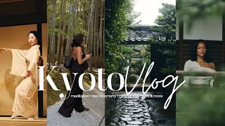 japan travel vlog  kyoto tea ceremony  geisha  vintage shops  temples amp more allyiahsface vlog [upl. by Maurili]