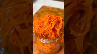 Quick amp Easy Korean Carrot Salad Recipe 🌶️  Delicious Morkovcha in Minutes 🥕 [upl. by Nylsaj]