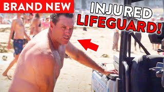 Lifeguard Injures Himself During Mass Rescue [upl. by Aleakam357]