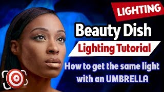 Beauty Dish Lighting Tutorial amp How to make a DIY Beauty Dish with an umbrella for less than 700 [upl. by Renelle]