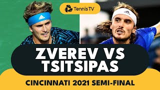 Alexander Zverev vs Stefanos Tsitsipas EPIC  Cincinnati 2021 Highlights [upl. by Vanzant567]