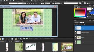 Introduction digital scrapbooking with PaintShop Pro [upl. by Nelhsa]