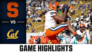 Syracuse vs Cal Game Highlights  2024 ACC Football [upl. by Nohsauq444]