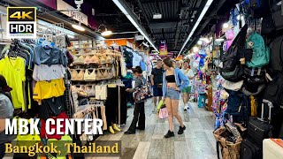 Inside Tourists Favorite Bangkok Shopping Mall MBK Shopping Center  Thailand 4K HDR [upl. by Aseela402]