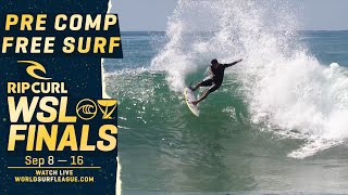 First Look At The Final 5 Surfing Lowers  Pre Comp Free Surf  Rip Curl WSL Finals 2023 [upl. by Clemmie781]