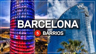 ➤ 5 mejores BARRIOS de BARCELONA para alojarse 🏨🛏️🛎️ 023 [upl. by Ethelin937]