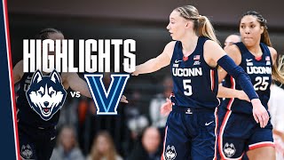 HIGHLIGHTS  10 UConn Womens Basketball at Villanova [upl. by Ellehcam]