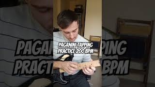 Paganini Tapping practice 200 BPM❗paganini paganinicaprice guitarshred tapping guitarsolo [upl. by Blondie]