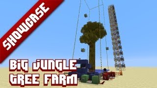 Minecraft Showcase  BIG Jungle tree farm  Feed The Beast [upl. by Malory]