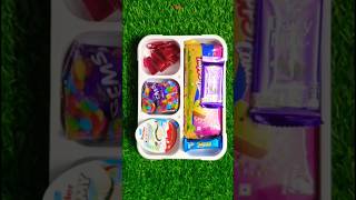 Dairy Milk Cake Perk Wafer Chocolate Boomer Chewing Gum Gems amp Kinder Joy Lunch box ideas 🥰 😋 [upl. by Evonne]