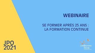 Se former après 25 ans  la formation continue  JPO numériques des Compagnons du Devoir [upl. by Demona]