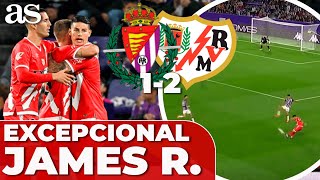 JAMES RODRÍGUEZ otra SUPLENCIA y minutos EXCEPCIONALES  REAL VALLADOLID 1  RAYO VALLECANO 2 [upl. by Celin]