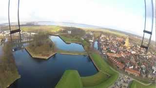 Aerial video Naarden Netherlands [upl. by Ahsinrat]