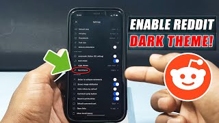 How to Enable Dark Theme on Reddit 2024  iPhone amp iPad [upl. by Eliades983]