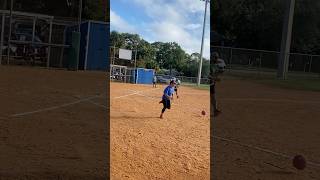 Kickball nice bunt 504 kickball sports league kick espn catch [upl. by Okoyik]