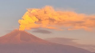 Actividad Volcán Popocatépetl está en vivo [upl. by Ydnarb]