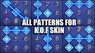 ALL POSSIBLE PATTERN OF KOF SKIN 2024  MOBILE LEGENDS KOF EVENT [upl. by Llenwahs]