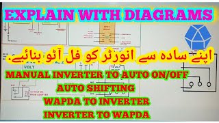 Manual to auto Inverter diagram  inverter  UPS  inverter to ups [upl. by Uela]