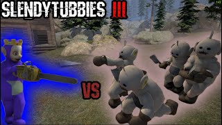 Slendytubbies III  Defeating 4 Brutes Tubbys bc why not  Sandbox Impossible Mode [upl. by Nonnad]