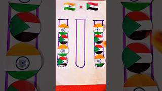 short Flag matching game  trending IND🇮🇳×SUDAN🇸🇩 drawing art independenceday shorts [upl. by Ciri]