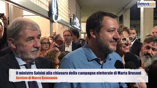 Il ministro MATTEO SALVINI alla chiusura della campagna elettorale di MARTA BRUSONI [upl. by Eniroc]