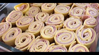 Rondelli com Massa de Pastel e Molho Branco  Descubra essa Receita [upl. by Lu]