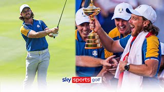 Best of Europes hero Tommy Fleetwood on Ryder Cup Sunday singles [upl. by Maryjo20]