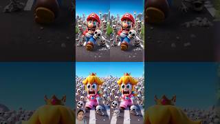 ❤️ Evolution Mario and Princess Peach 💕 Chased by Skeletons 😍 Super Mario mariobros supermariobros [upl. by Ynamreg]