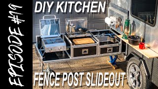 How to Build a Travel Trailer  DIY Slide Out Kitchen Design for RV Overlanding or Pickup Trucks [upl. by Atok218]