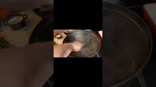 Cleaning enameled cast iron [upl. by Kizzee]