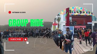 My first group ride 🫣❤️  Riding event 😱🏍️  HITMAN VLOGS [upl. by Nannie]