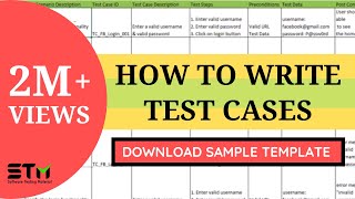 How To Write TEST CASES In Manual Testing  Software Testing [upl. by Bergen]