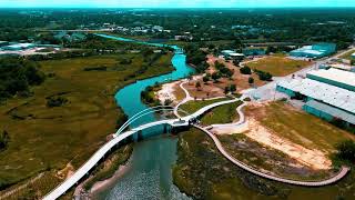 Drone Video of Noisette Creek Bridge Charleston SC [upl. by Towbin]