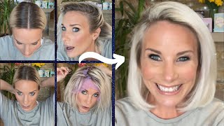 HOW TO BLEACH HIGHLIGHTING ROOTS THROUGH A CAP AT HOME DIY HIGHLIGHTS JEROME BBLONDE RESULTS [upl. by Reagen]